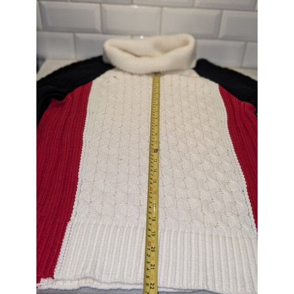 Talbot's Red White Blue Sweater Women's Medium - Picture 8 of 10